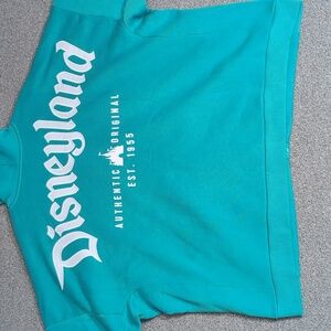*NWT* Disneyland Parks Zip-up Embroiered Hoodie Size XXL in Teal Oversized